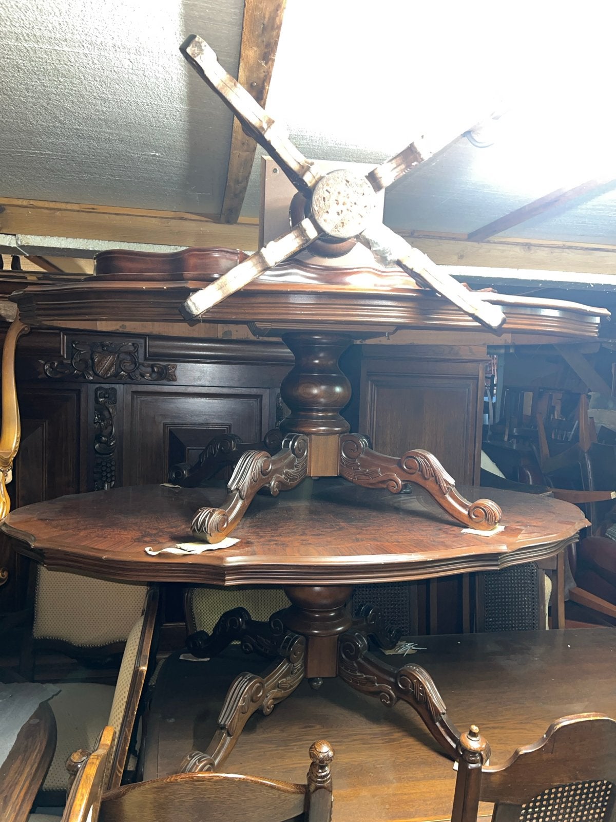 Ovale barok salontafel - MAGAZIJN OPRUIMING, Antiek en Kunst, Ophalen
