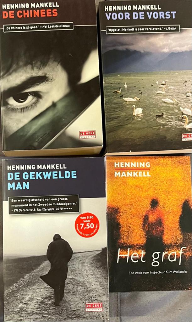 Henning Mankell Boeken: De Chinees, Voor de Vorst, De Gekwel, Boeken, Ophalen of Verzenden, Gelezen