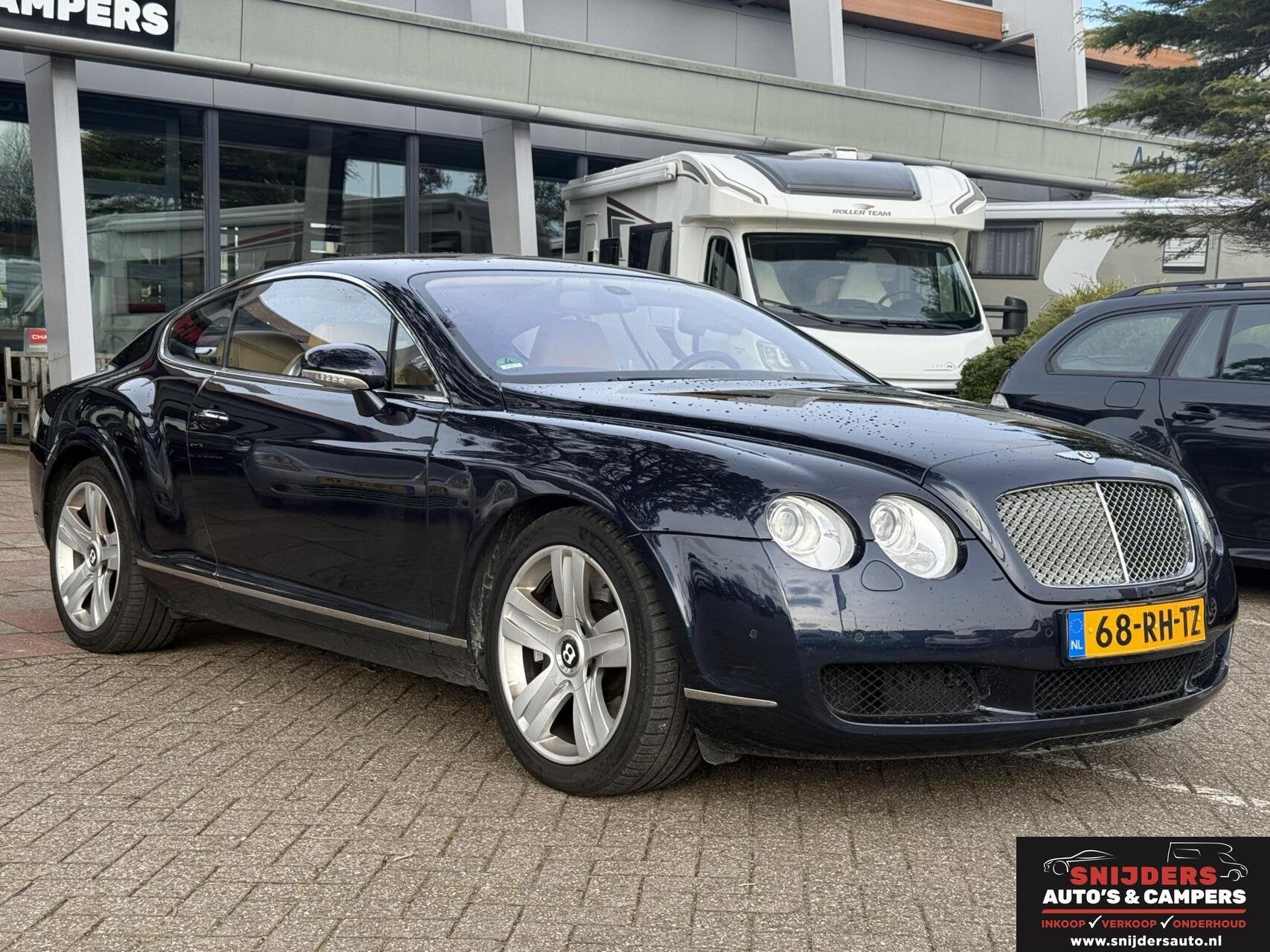 Bentley Continental GT 6.0 W12 in top staat uitstekend onder, Auto's, Gebruikt, Beige, 12 cilinders, Bedrijf