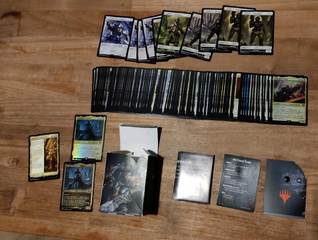 MTG Warhammer 40k Commander Deck Imperium (unsleeved), Ophalen of Verzenden, Zo goed als nieuw
