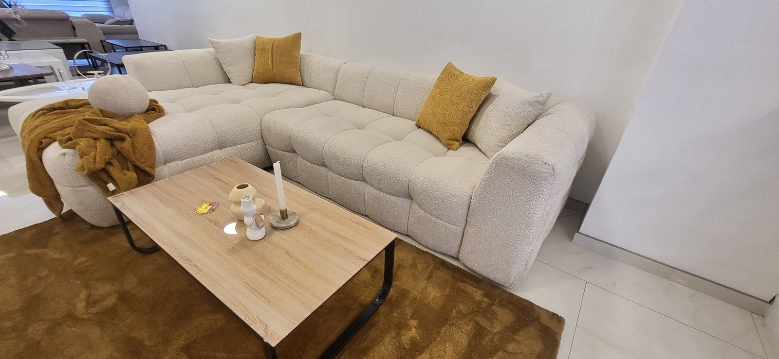 Hoekzetel, Ophalen, Wit, Nieuw, Minder dan 10 m²