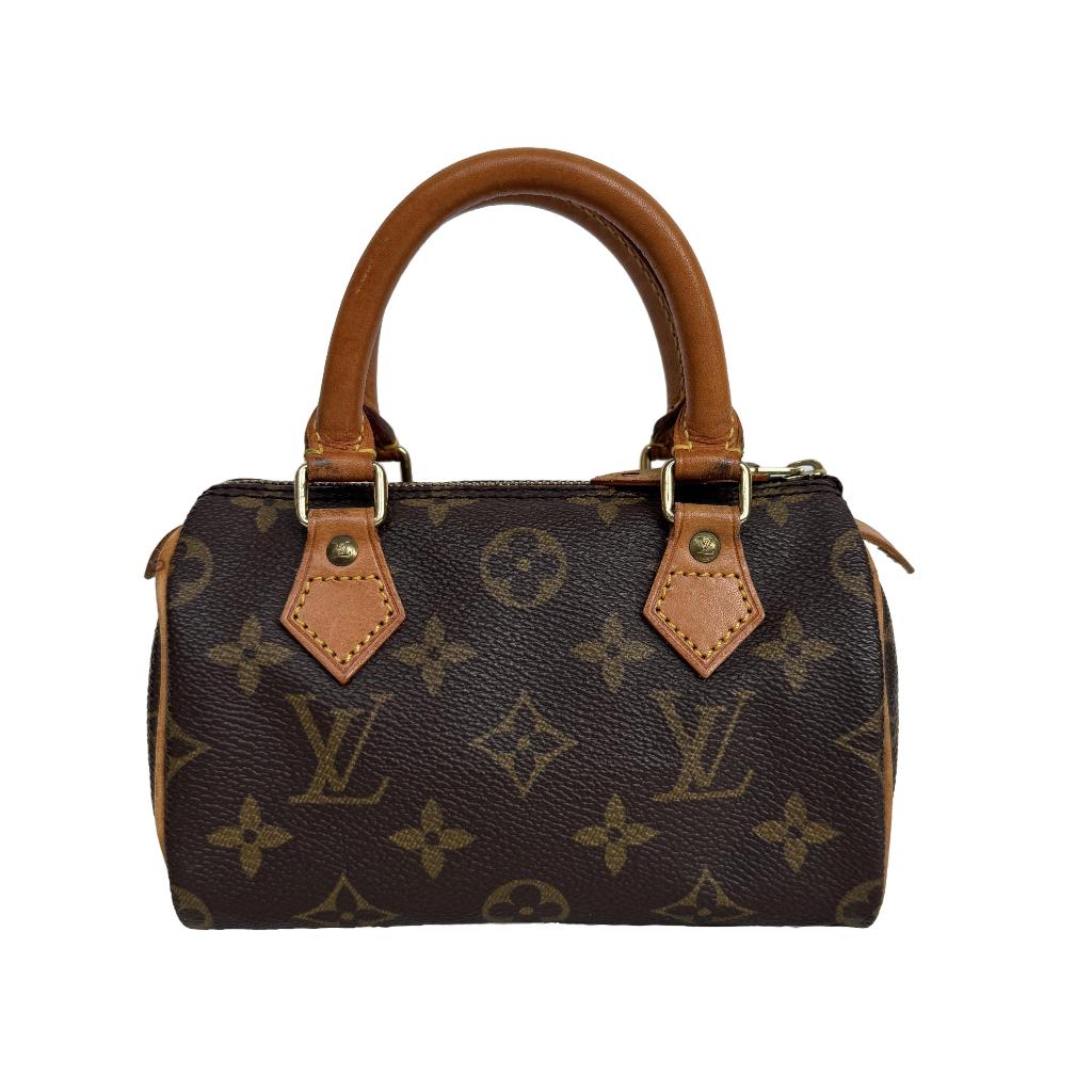 Louis Vuitton nano speedy monogram mini HL handtas damier lv, Verzenden, Zo goed als nieuw, Bruin, Handtas