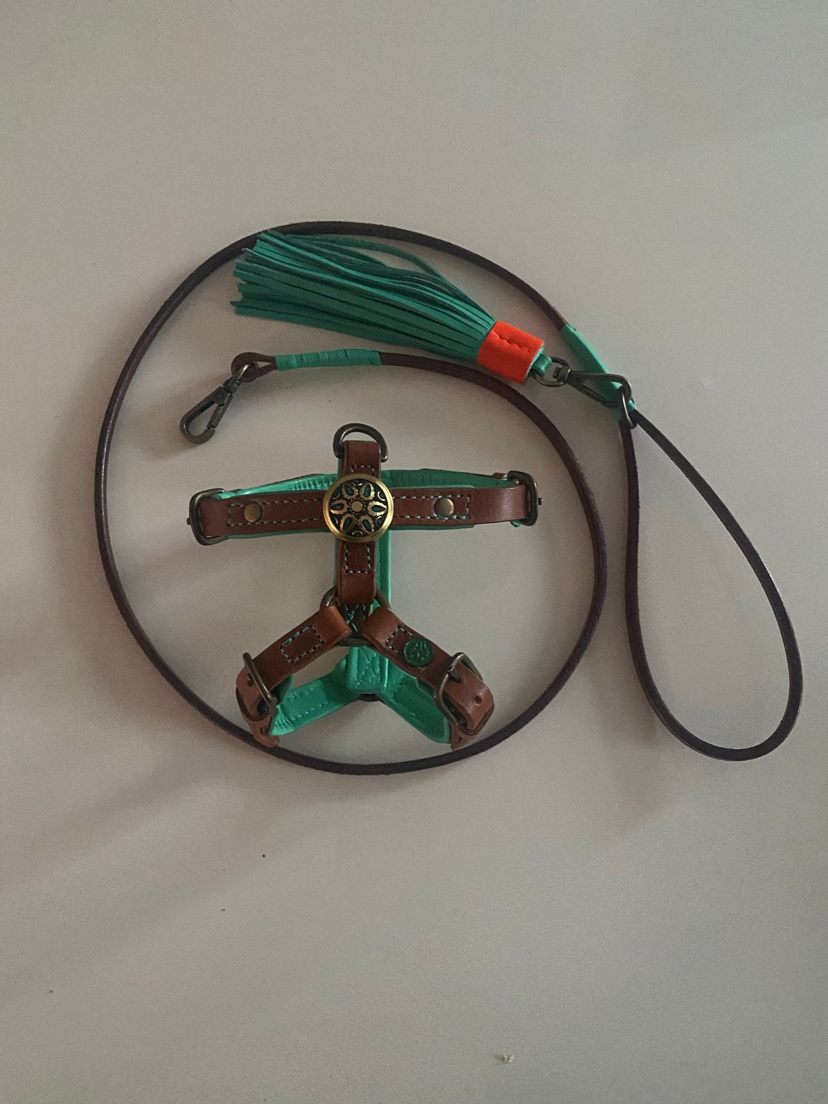 Tuigje met lijn het tuigje is een xxs, Dieren en Toebehoren, Honden-accessoires, Overige merken, Ophalen of Verzenden, Nieuw, Hondentuig