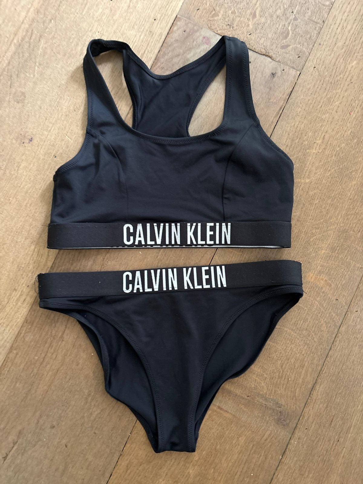 Calvin Klein Bikini Zwart - 14-16 jaar, Kleding | Dames, Ophalen of Verzenden, Zo goed als nieuw, Zwart, Bikini