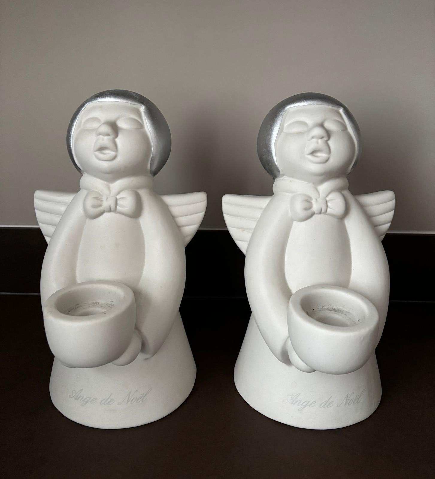 Set van 2 Kerstengelen Kandelaars – Riviera Maison, Ophalen of Verzenden, Zo goed als nieuw