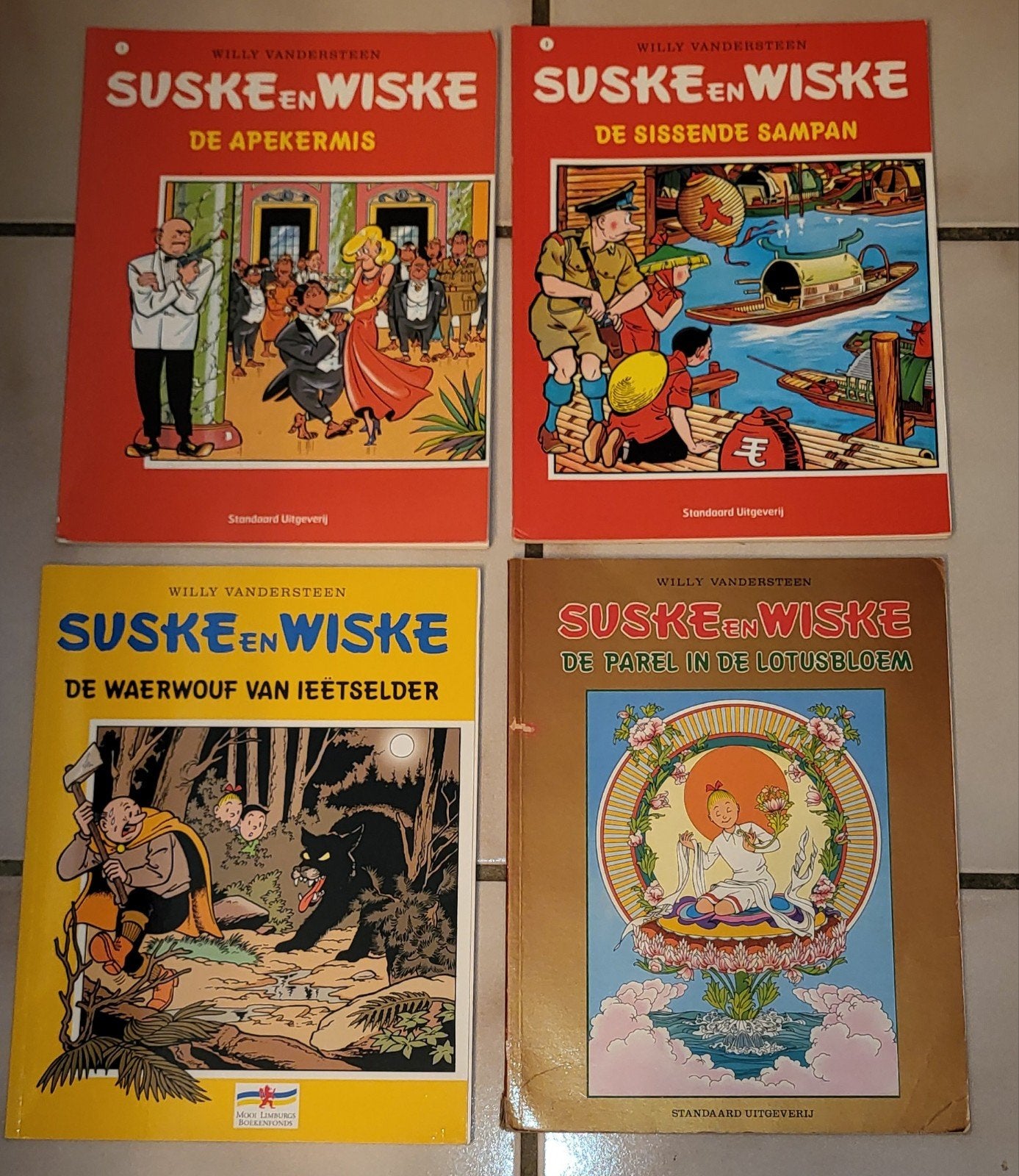 6 commercieel uitgaven Suske & Wiske stripboeken, o.a. Shel, Boeken, Meerdere stripboeken, Ophalen, Zo goed als nieuw, Willy Vandersteen