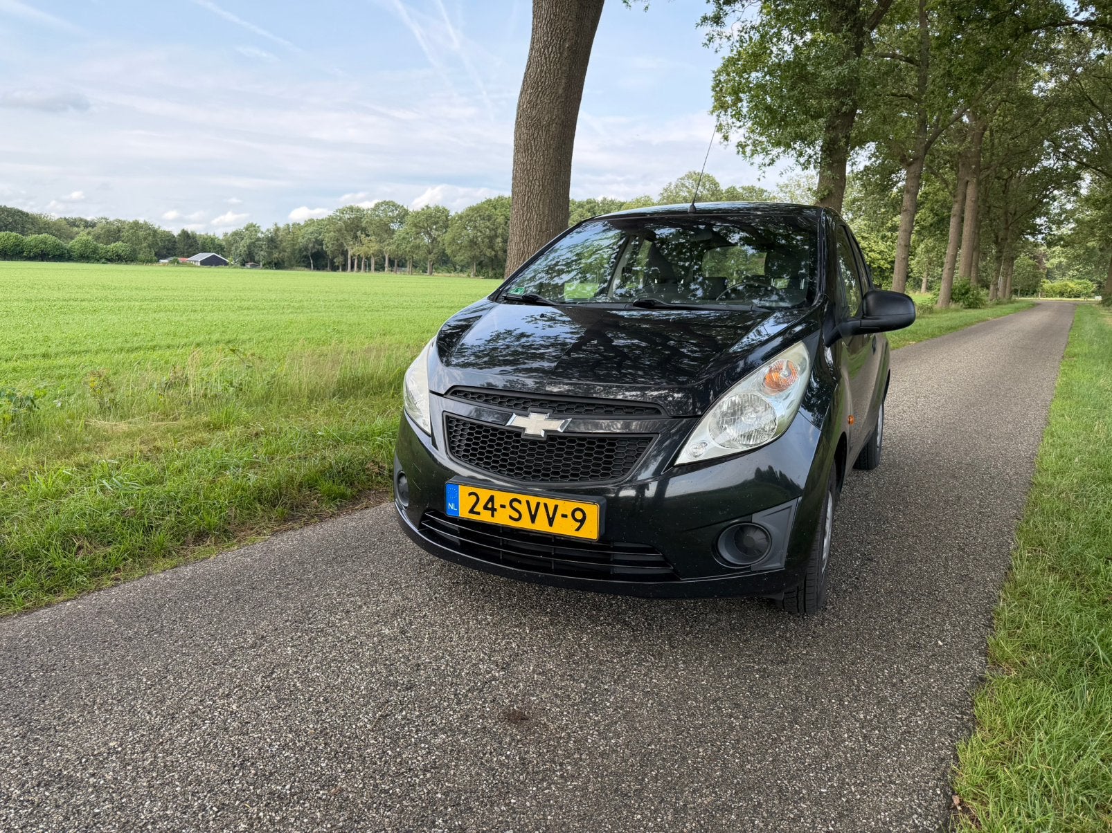 Chevrolet Spark 1.0 Bifuel 2011 Zwart, 37 €/maand, Zwart, 4 cilinders, Zwart
