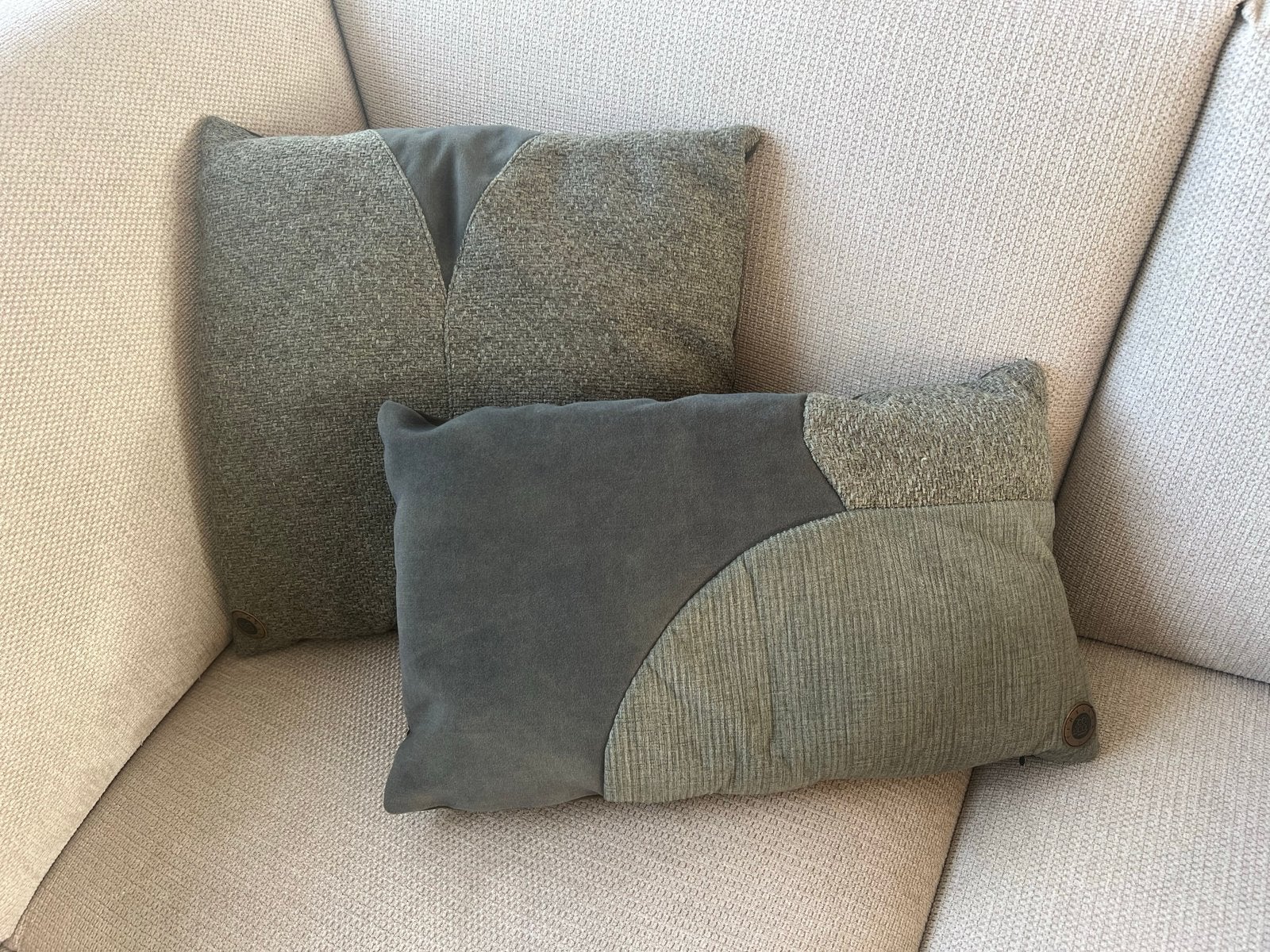 Set van 3 Timeless sierkussens (1x 45x45, 2x 50x30), Overige merken, Vierkant, Zo goed als nieuw, Sierkussen
