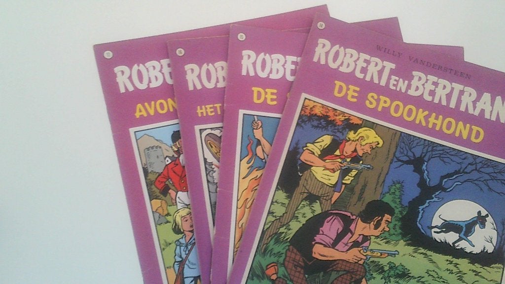 robert en bertrand nr 14-15-16-17, Meerdere stripboeken, Ophalen of Verzenden, Zo goed als nieuw