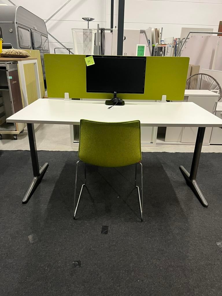 Ahrend mehes bureau met roomdivider, Ophalen, 160 cm, Gebruikt, Geen