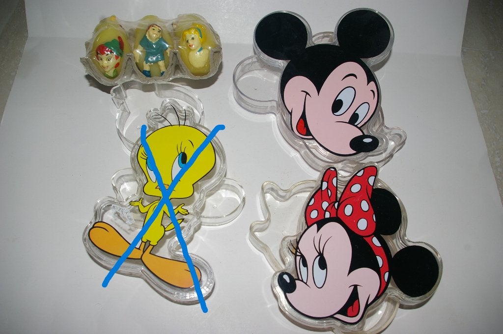 Disney doosjes en kaarsjes., Ophalen of Verzenden, Overige figuren, Nieuw, Overige typen