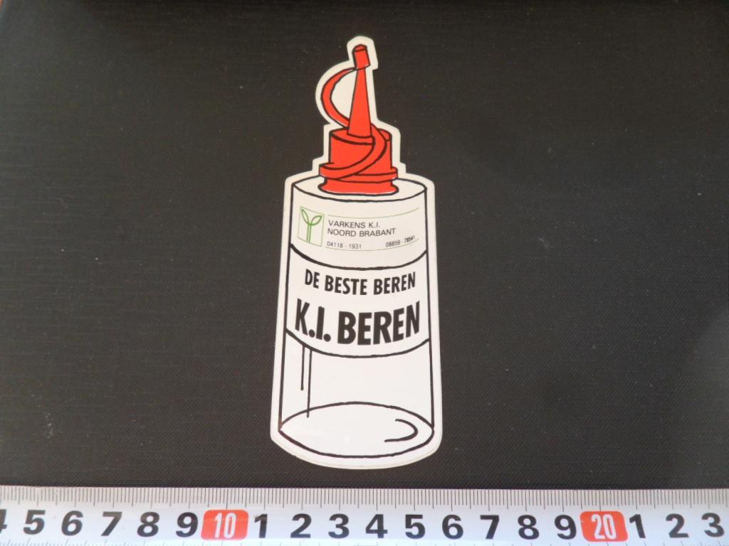 sticker Varkens K.I. Noord Brabant De Beste Beren K.I.BEREN, Ophalen, Zo goed als nieuw