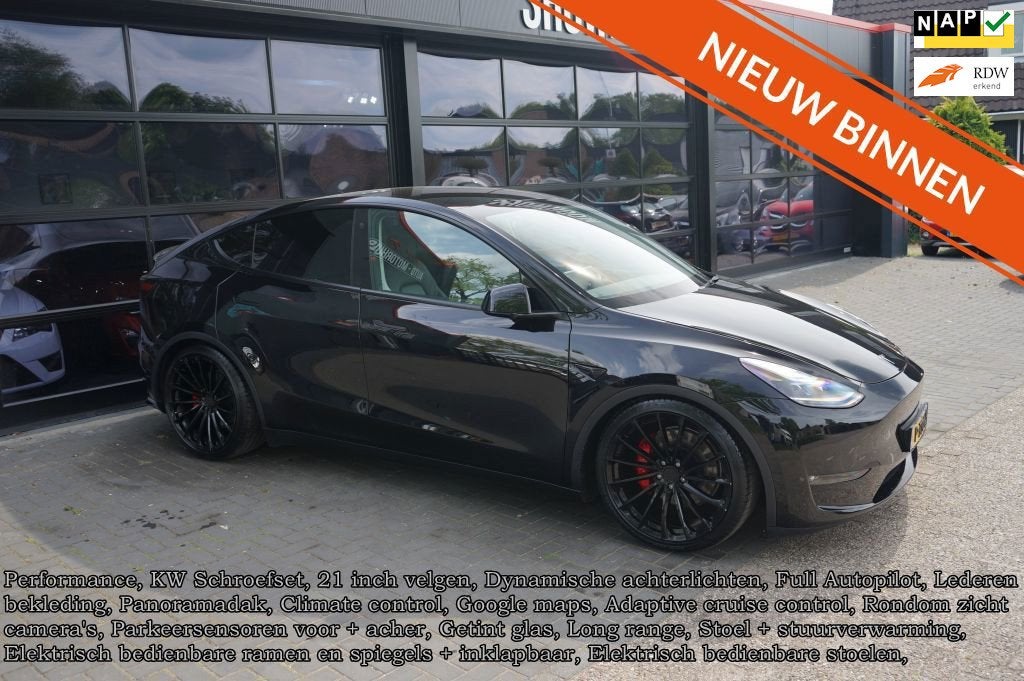 Tesla Model Y Performance AWD 75 kWh KW-Schroefset, Full aut, Auto's, Automaat, Gebruikt, 462 pk, 1972 kg