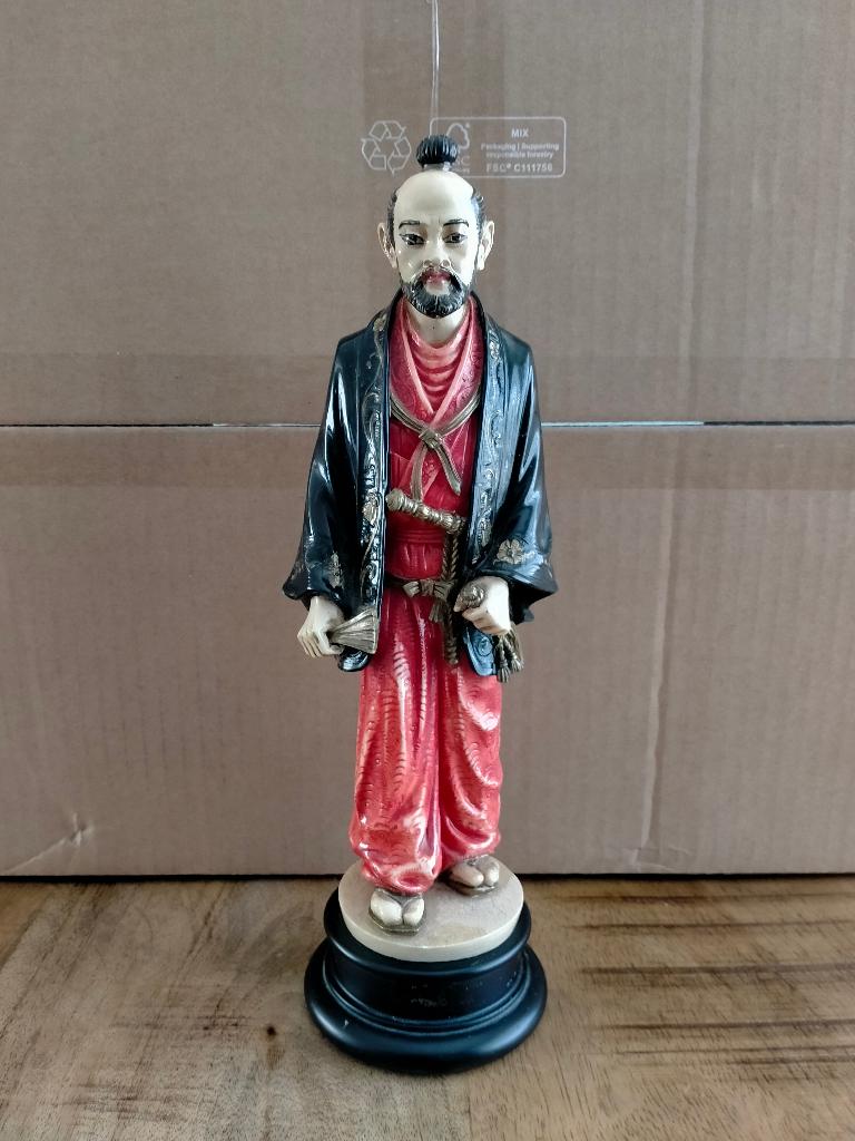 Samurai beeld , okimono., Ophalen of Verzenden, Gebruikt, Mens