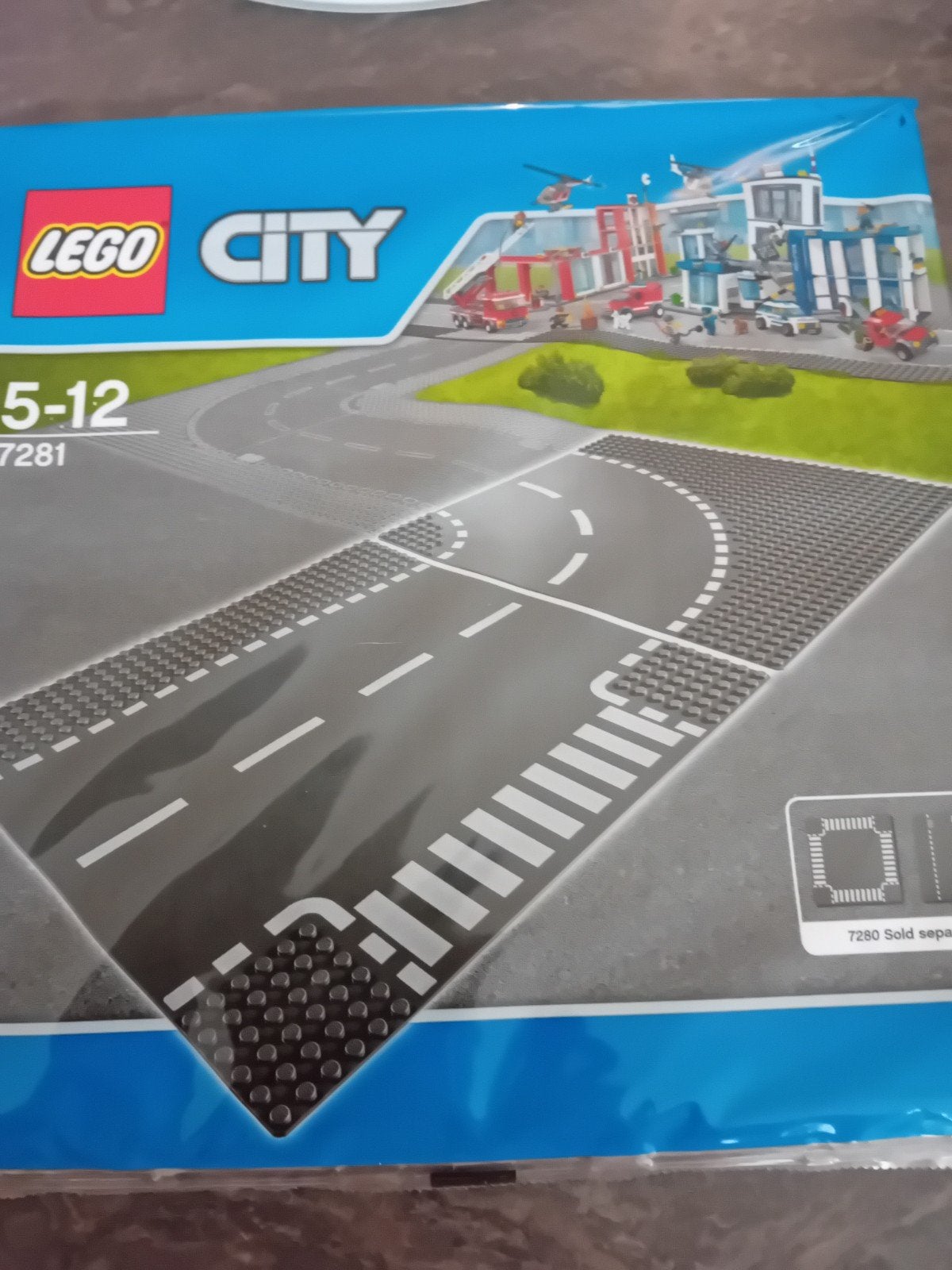 LEGO City Grondplaten Weg 7280 en Bocht 7281 (Nieuw), Ophalen, City, Ongeopend/sealed, Lego