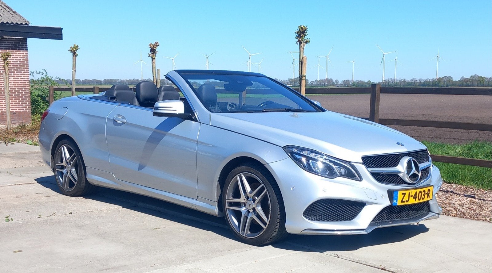 Mercedes E Klasse cabriolet, Auto diversen, Schadeauto's, Cabriolet, Mercedes-Benz, Diesel, Zilver of Grijs