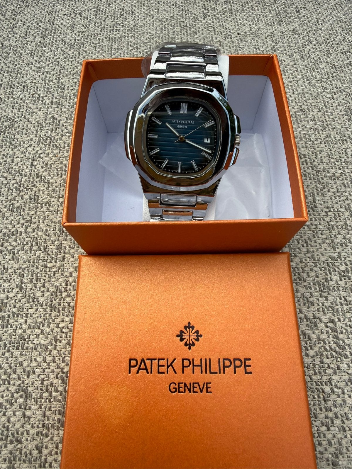 Patek philippe nautilus, Ophalen of Verzenden, Nieuw, Staal, Overige merken