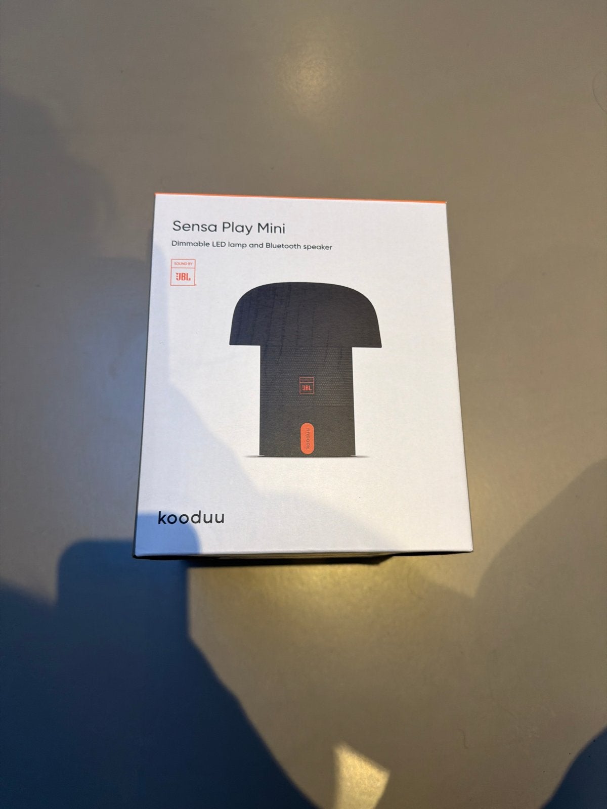 Kooduu Sensa Play Mini Dimbare LED lamp en JBL speaker, Overige merken, Kunststof, Zwart, Nieuw