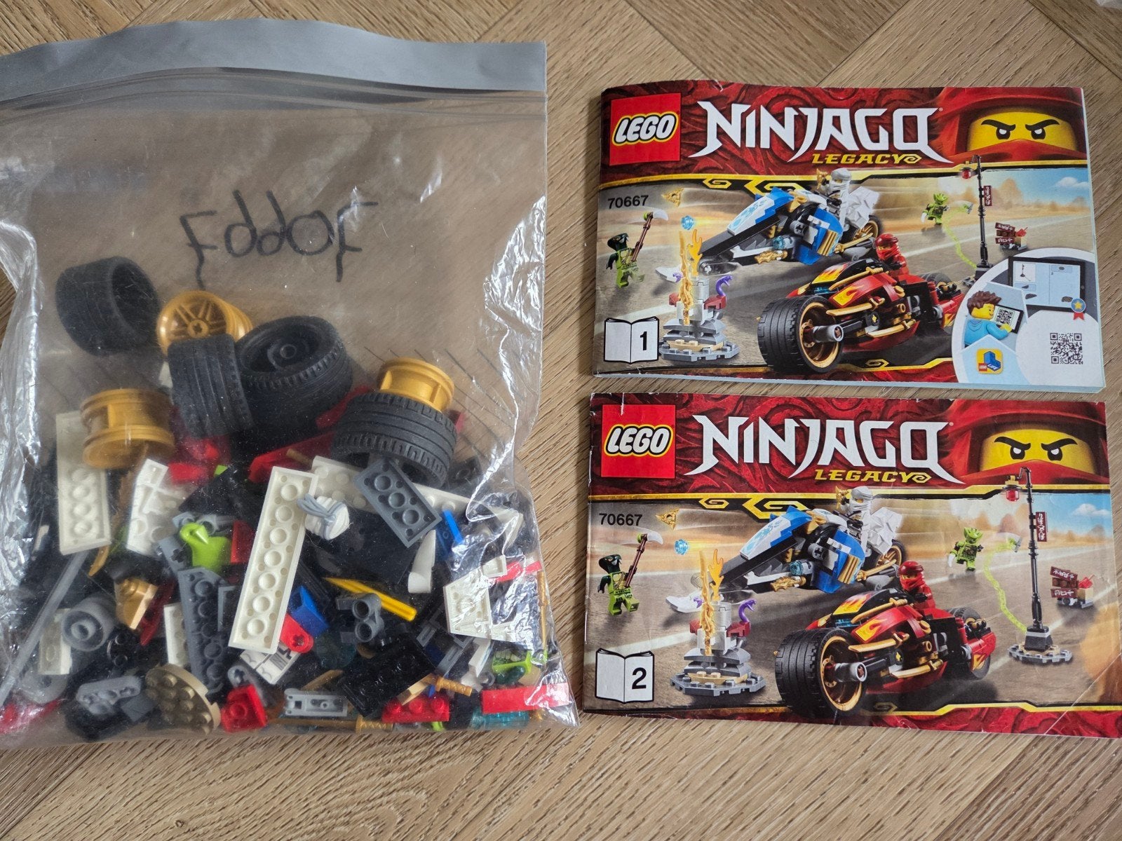 Lego Ninjago 70667 Overlord Draak compleet met instructies, Ophalen of Verzenden