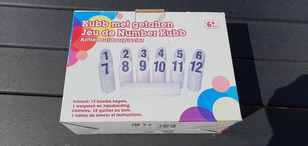 Kubb met getallen, Ophalen of Verzenden, Nieuw