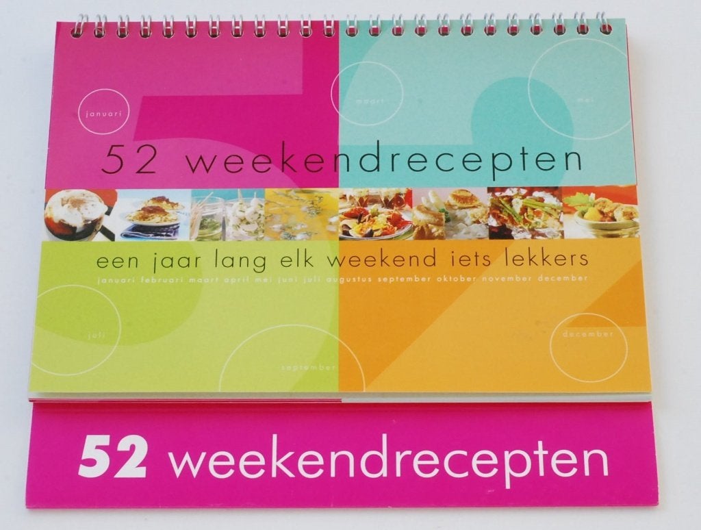 Recepten kalender: 52 weekend recepten, Boeken, Kookboeken, Verzenden, Zo goed als nieuw, Leo van Mierlo