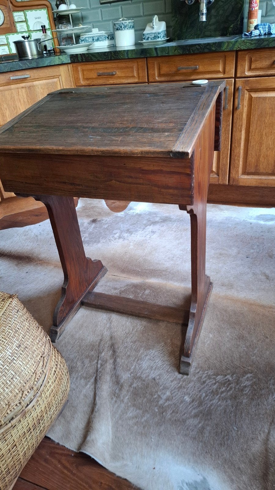 school tafel, Ophalen