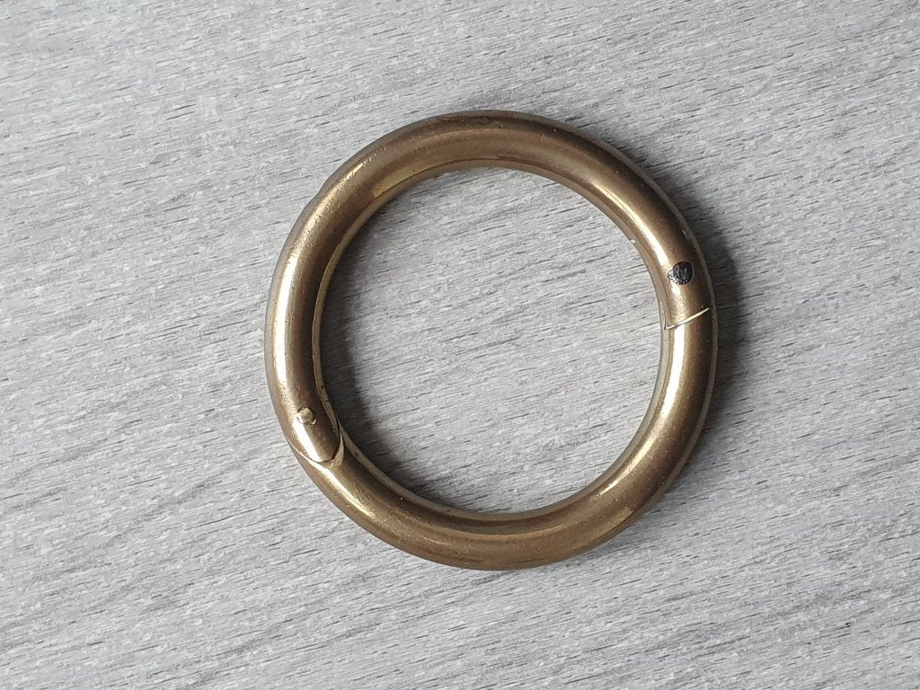 Koperen stierenneusring, Ophalen of Verzenden, Koper