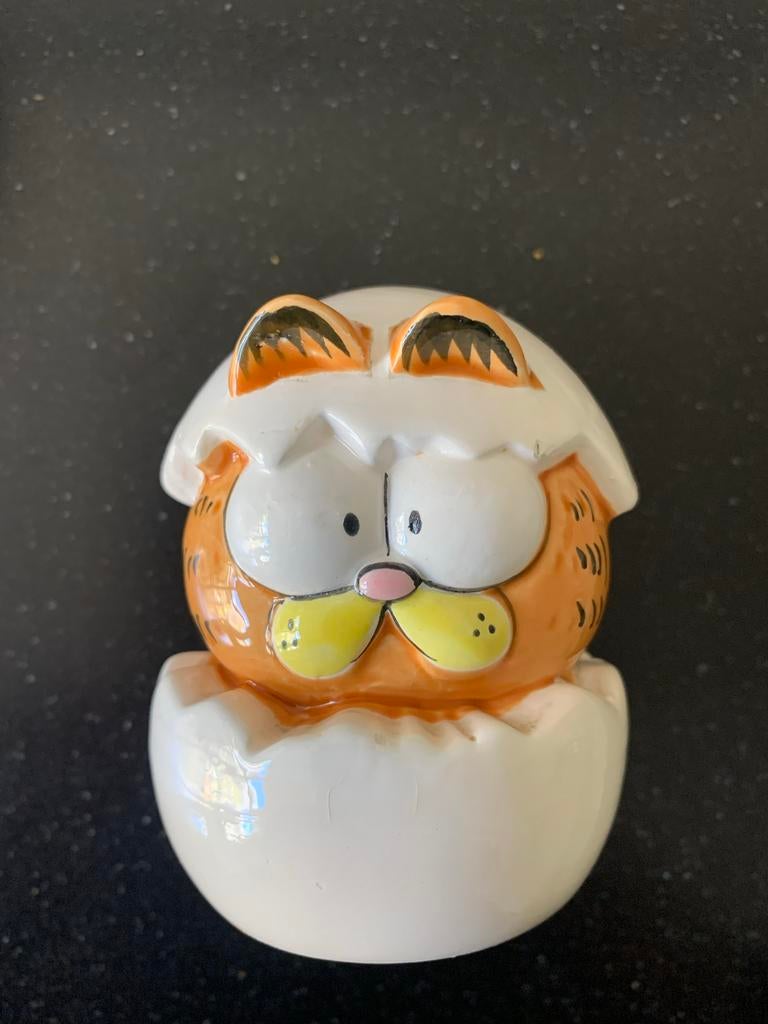 Vintage Garfield Zoutvaatje in Ei - 1978 United Feature, Ophalen of Verzenden, Gebruikt