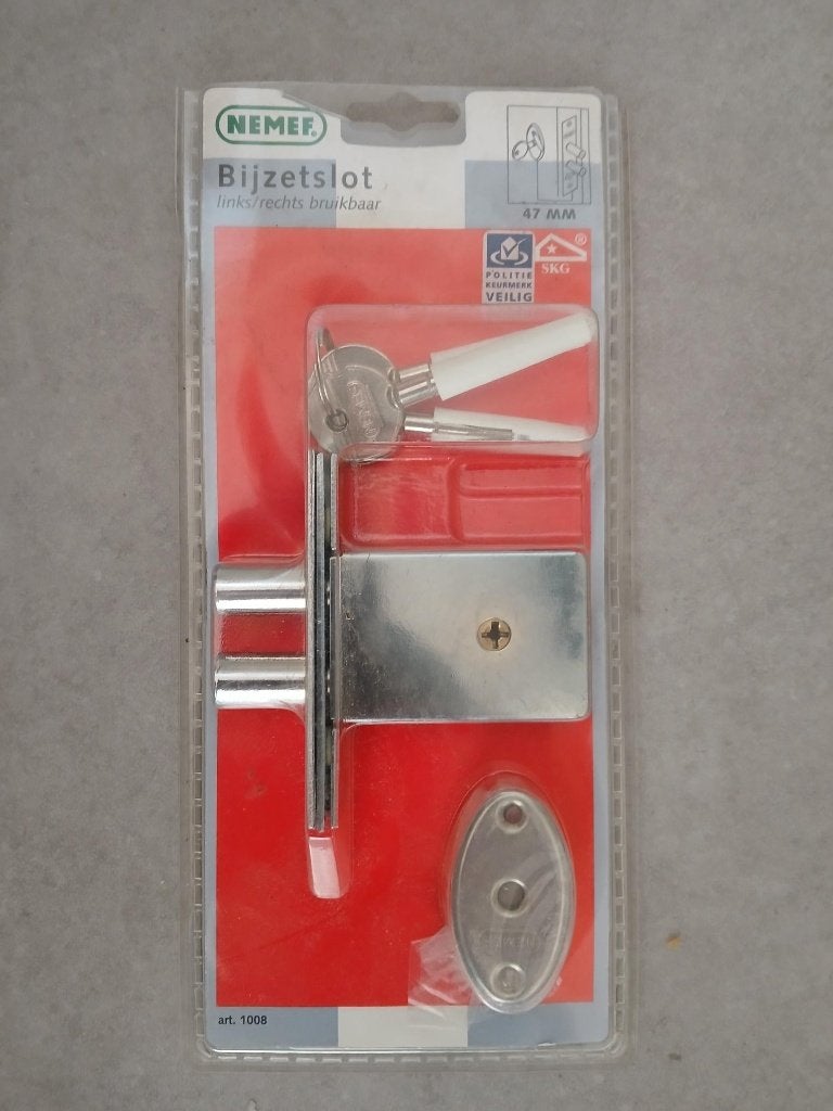 nemef bijzetslot, Ophalen of Verzenden, Nieuw, Chroom, Slot