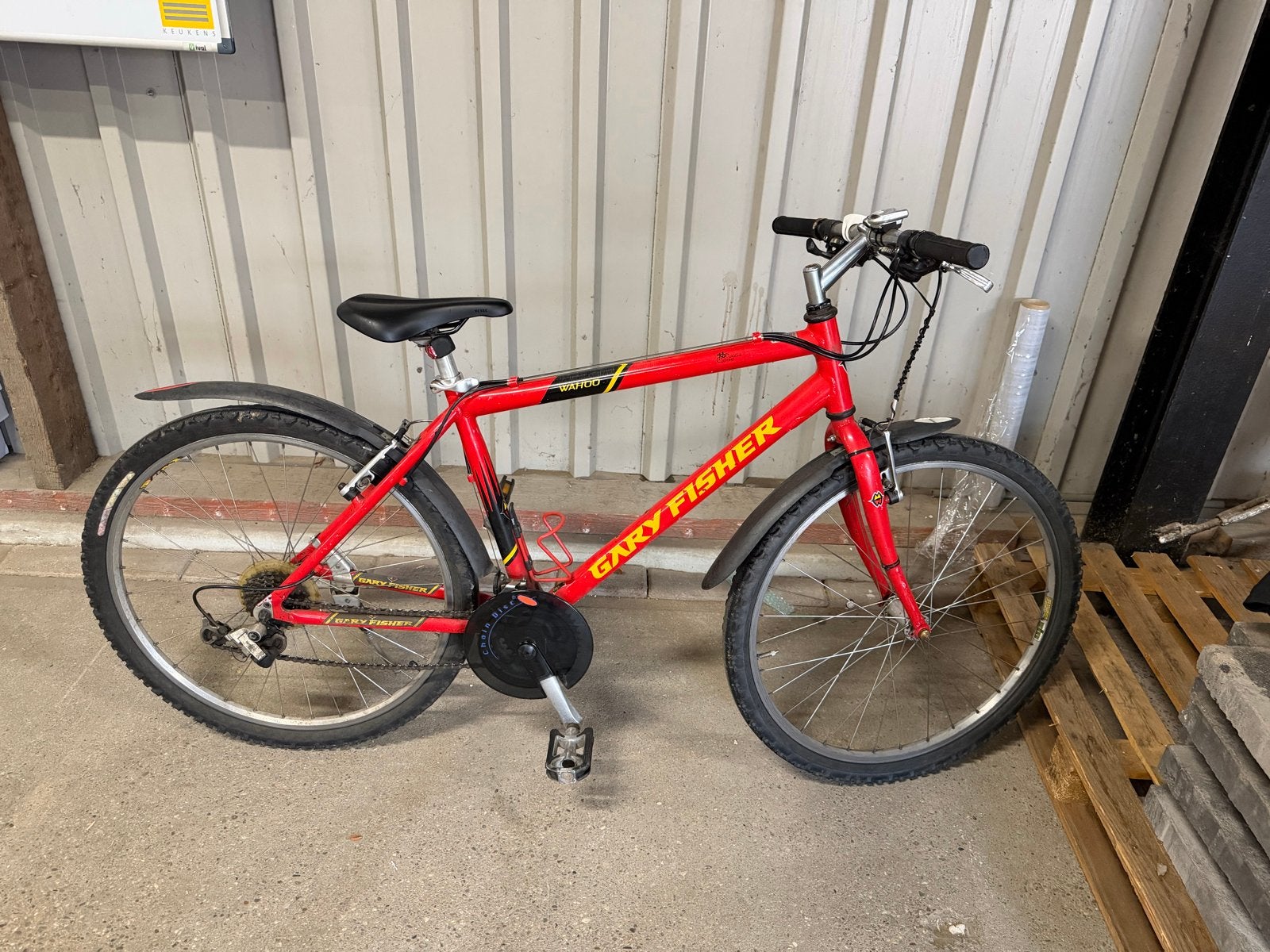 Gary Fisher Wahoo Mountainbike - Rood, Gebruikt, Geen vering, 53 tot 57 cm, Ophalen