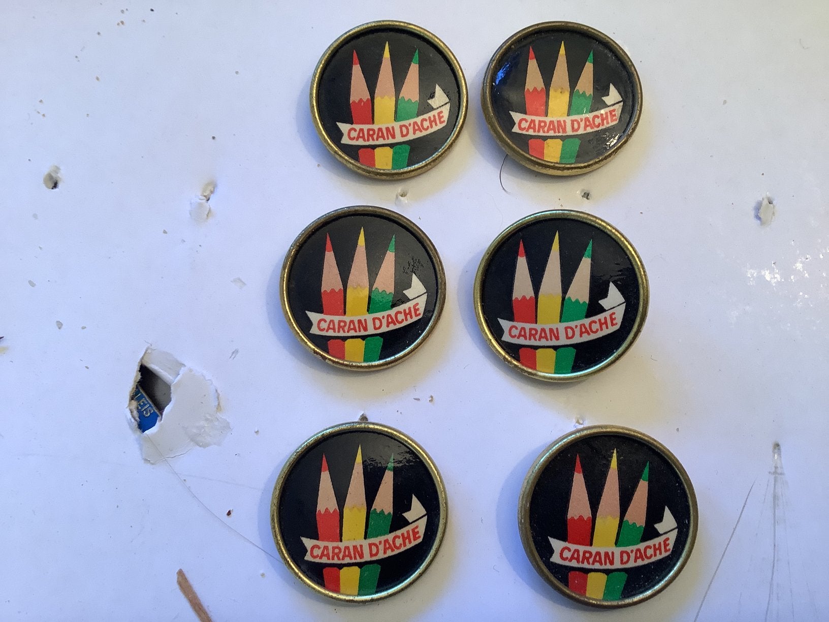 6 Brosches Caran D’Ache, Verzamelen, Ophalen of Verzenden, Gebruikt