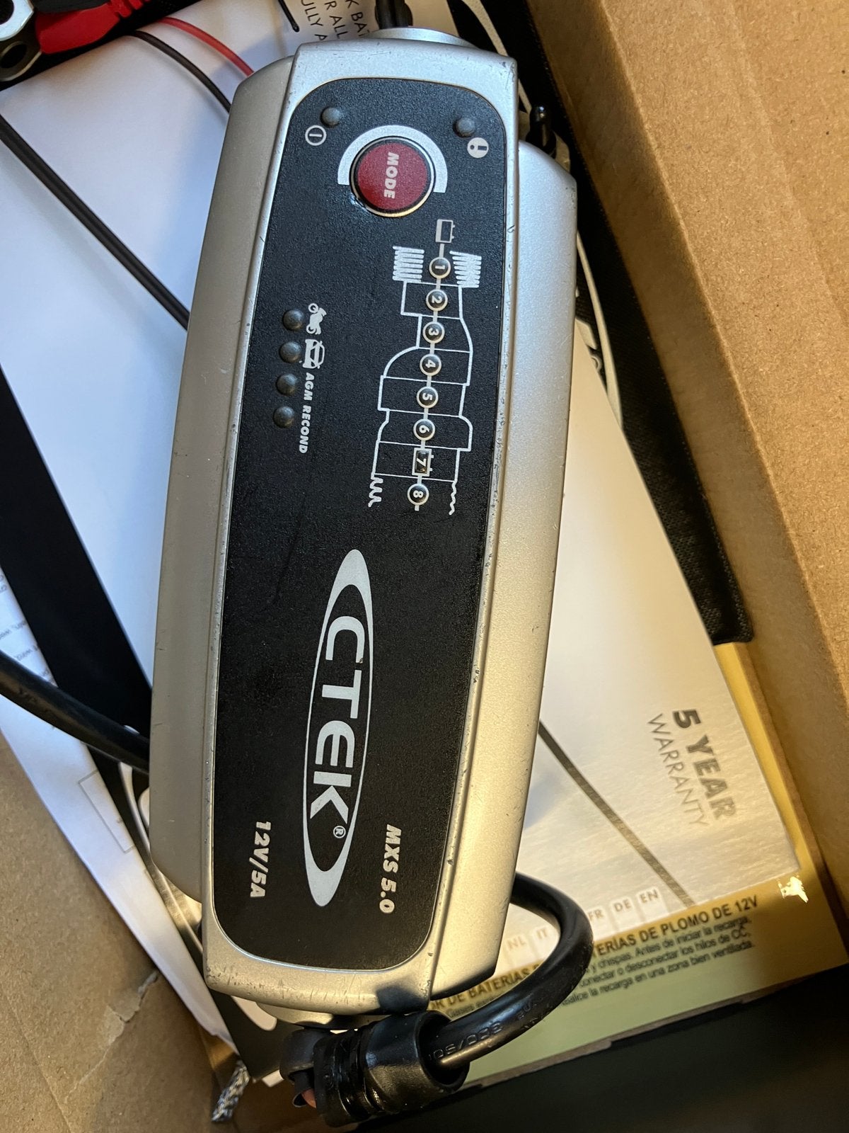 Ctec MXS 5.0 acculader defect, Ophalen of Verzenden, Gebruikt