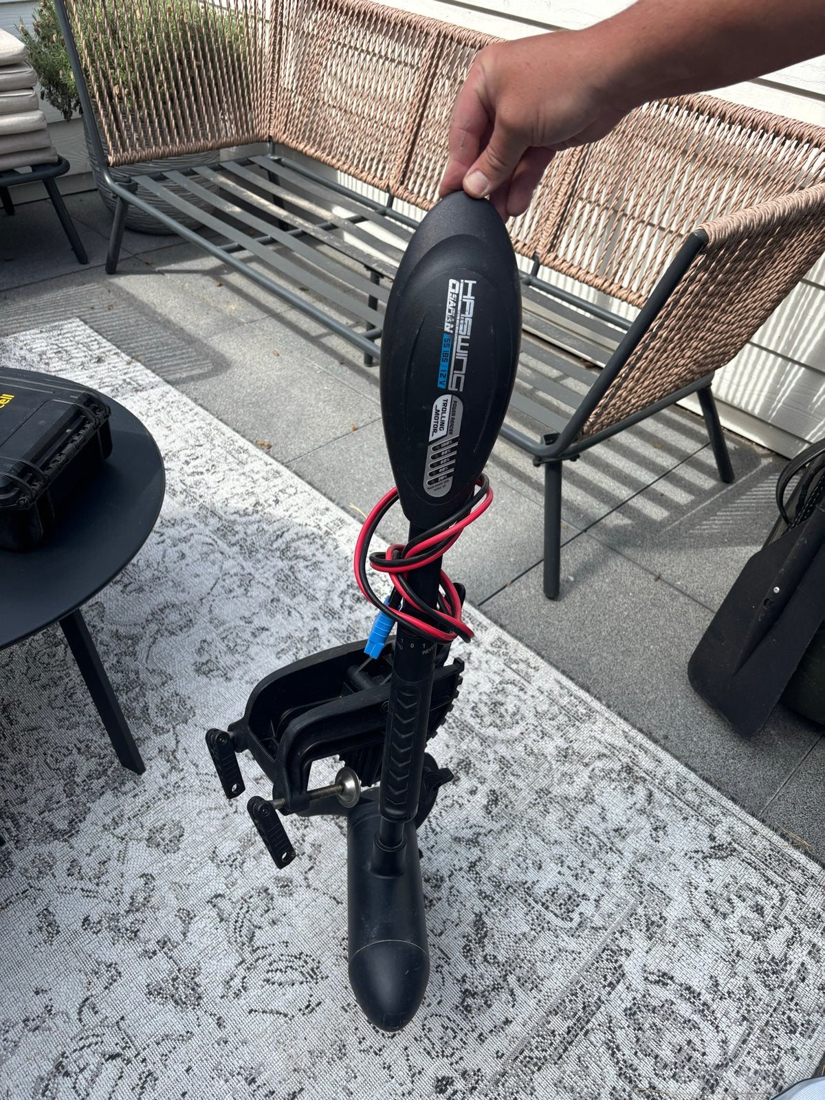 Gimson 200 opblaasboot met Haswing elektromotor en Rebelcell, Elektrisch, Buitenboordmotor, Overige materialen, Ophalen