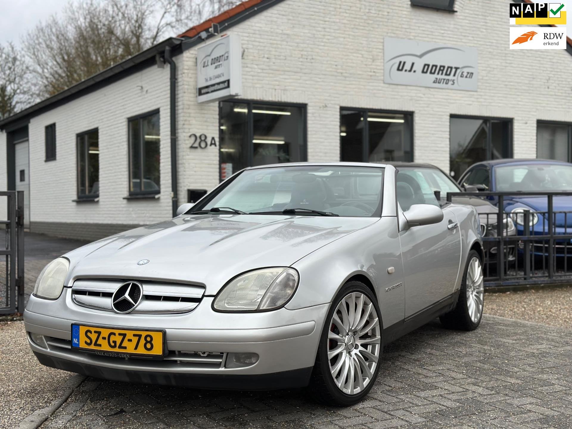 Mercedes-Benz SLK-klasse 230 K In Nieuwstraat!, Achterwielaandrijving, Zwart, 4 cilinders, Cabriolet