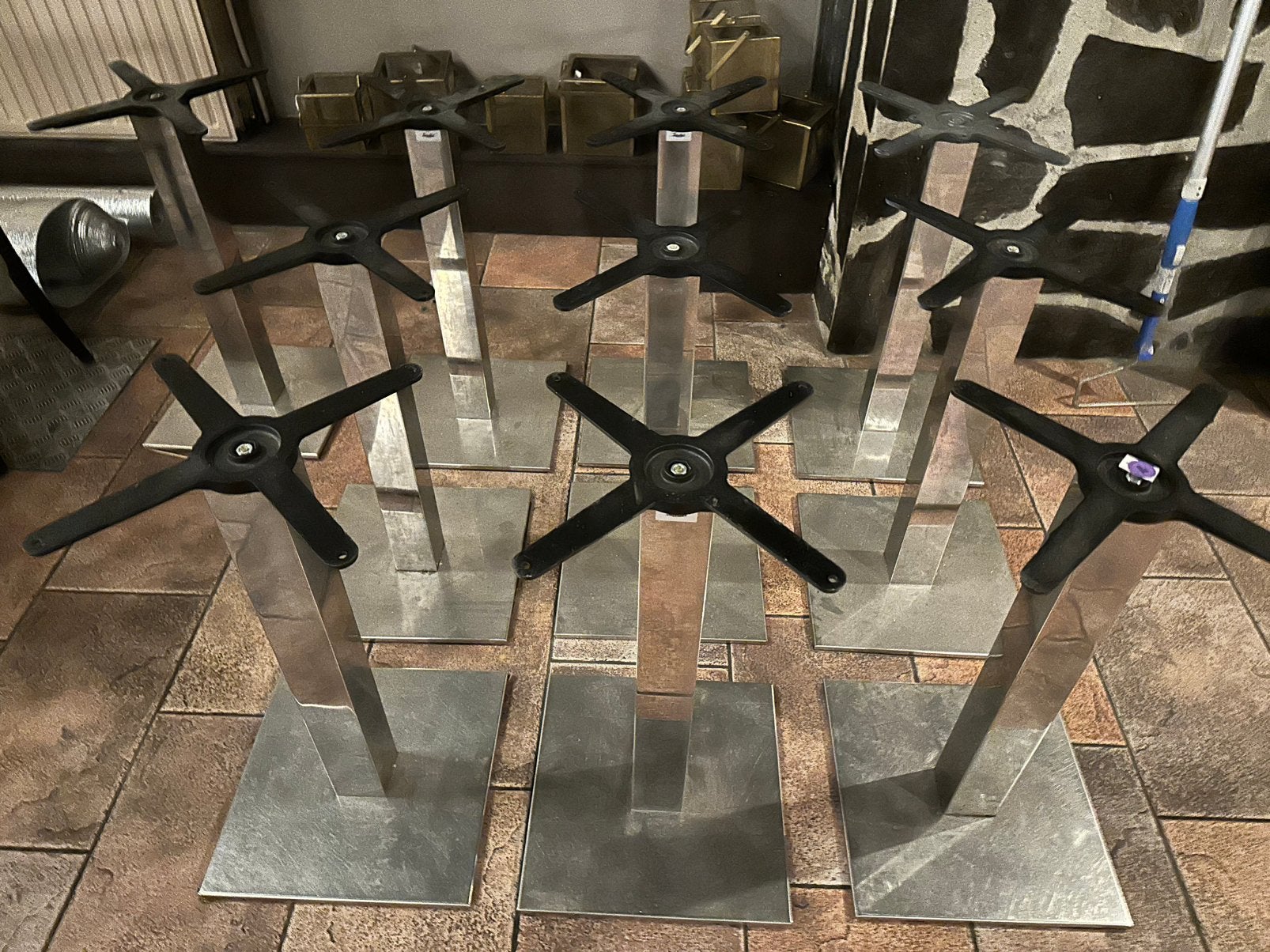 Onderstel tafel 10 stuks, Huis en Inrichting, Tafelonderdelen, Ophalen, Gebruikt, Vierkant, 50 tot 100 cm