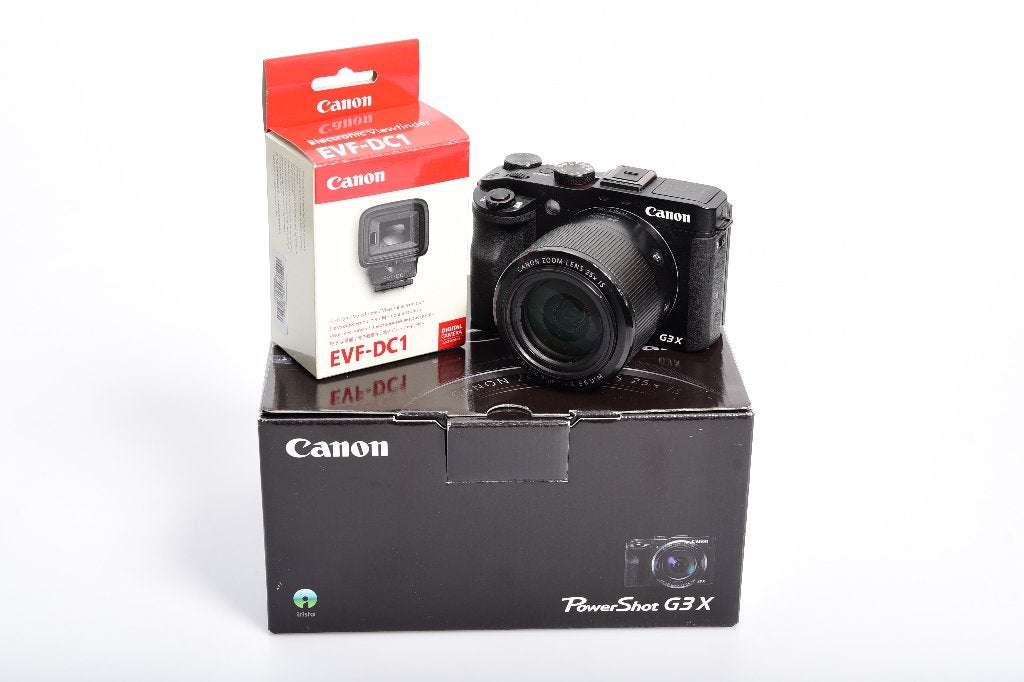 CANON	POWERSHOT G3 X incl. EVF-DC1 (zoeker), Canon, Ophalen of Verzenden, Kantelbaar/draaibaar scherm, 20 megapixels
