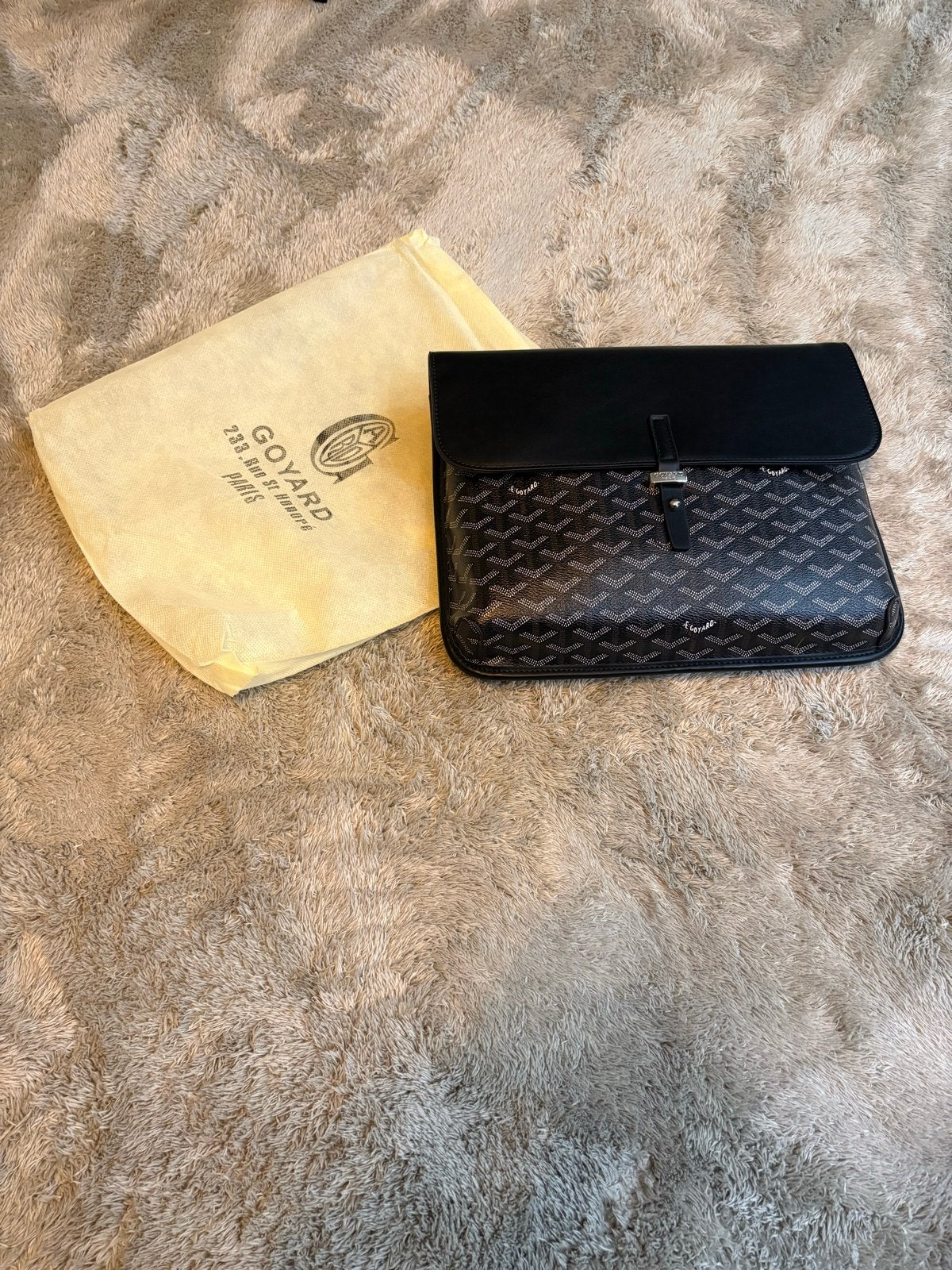 Goyard tas zwart zo goed als nieuw, Ophalen of Verzenden, Zo goed als nieuw, Zwart