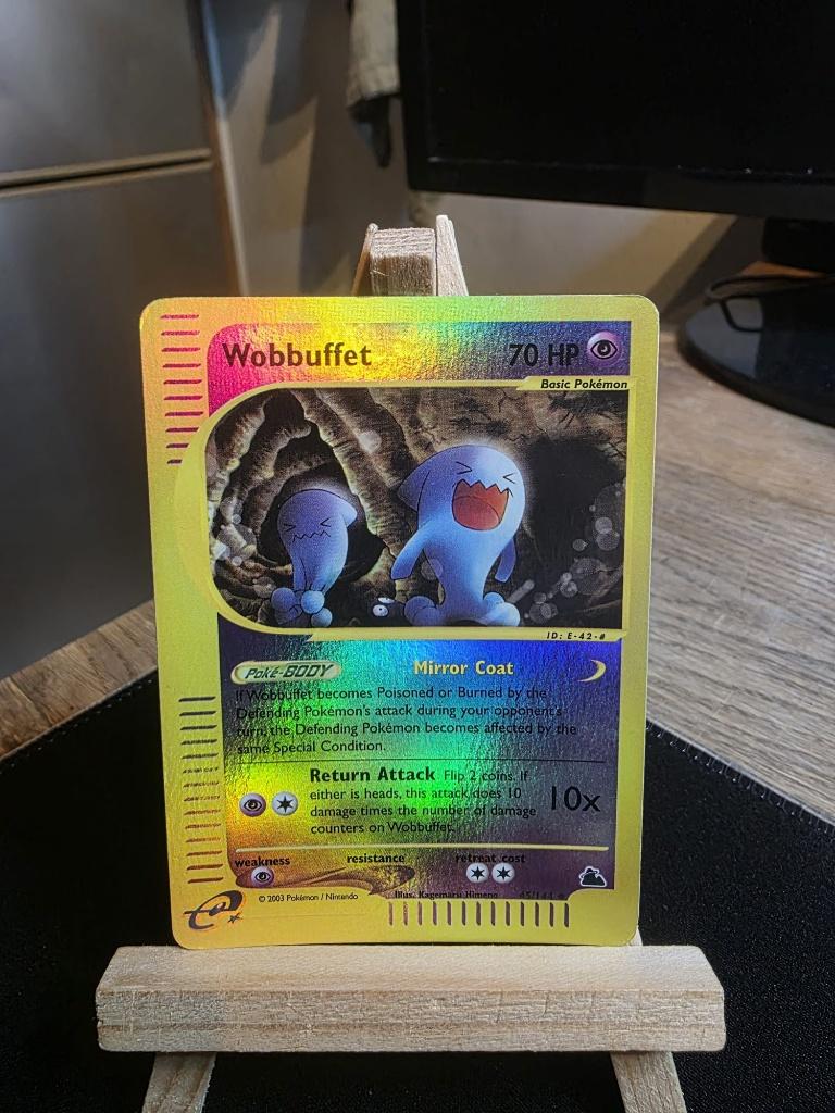 Pokémon TCG - Wobbuffet 45/144 Reverse holo - Skyridge, Ophalen of Verzenden, Gebruikt, Losse kaart, Foil