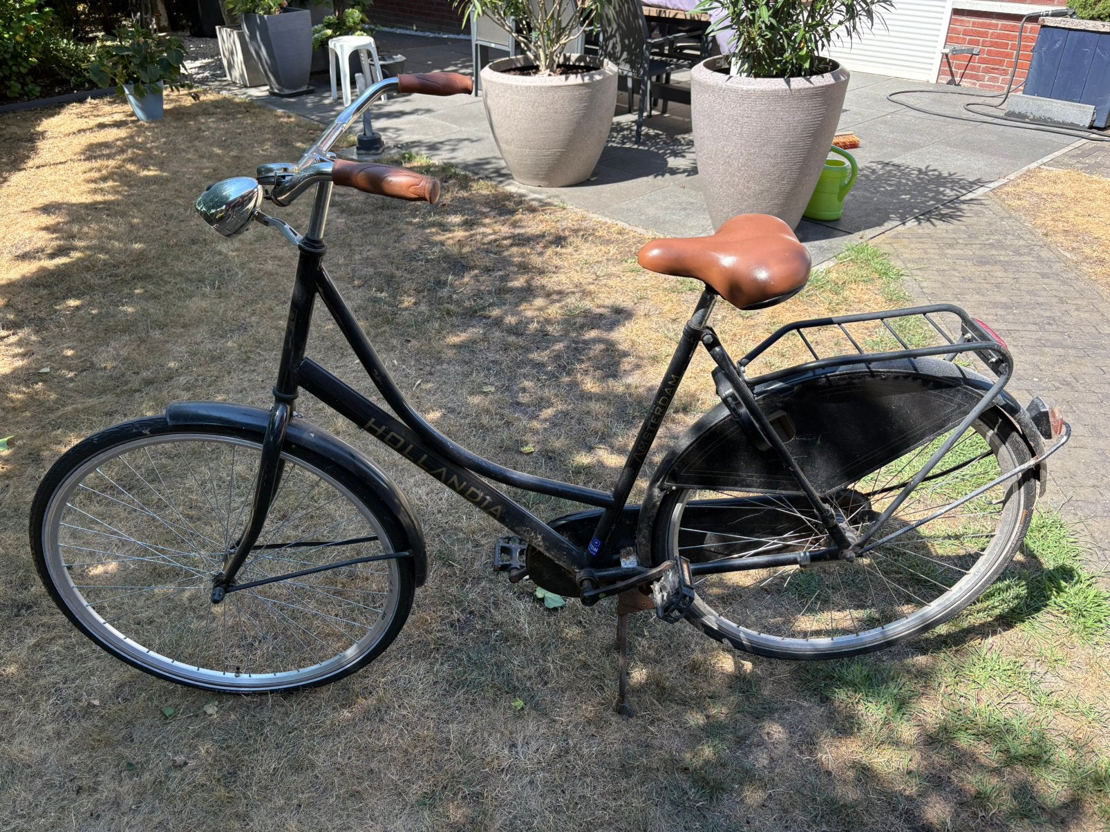 Hollandia omafiets, Ophalen, Gebruikt, Terugtraprem, Handrem