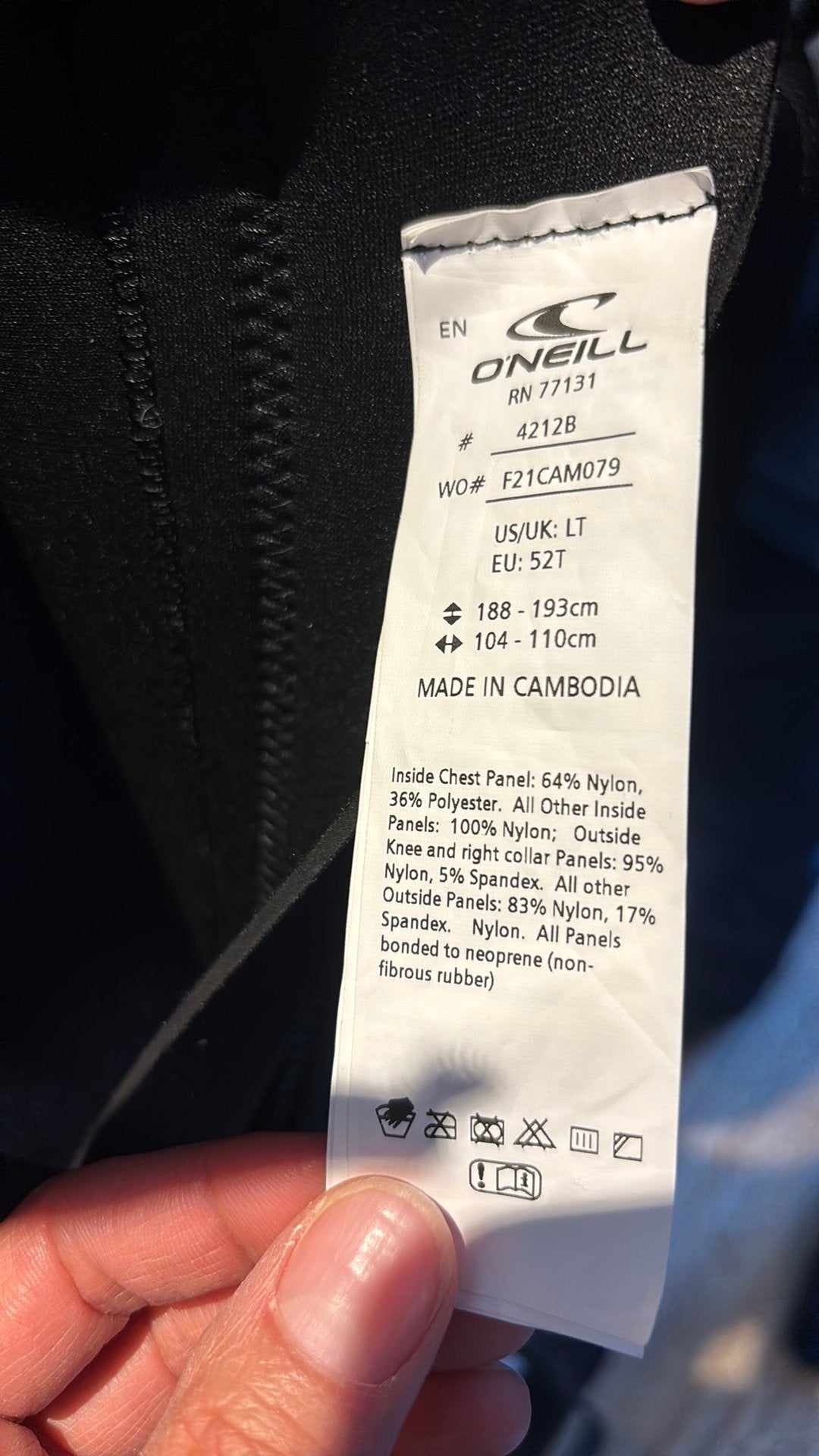 Wetsuit O’Neill mannen, Watersport en Boten, Ophalen of Verzenden, Nieuw, Heer, Wetsuit