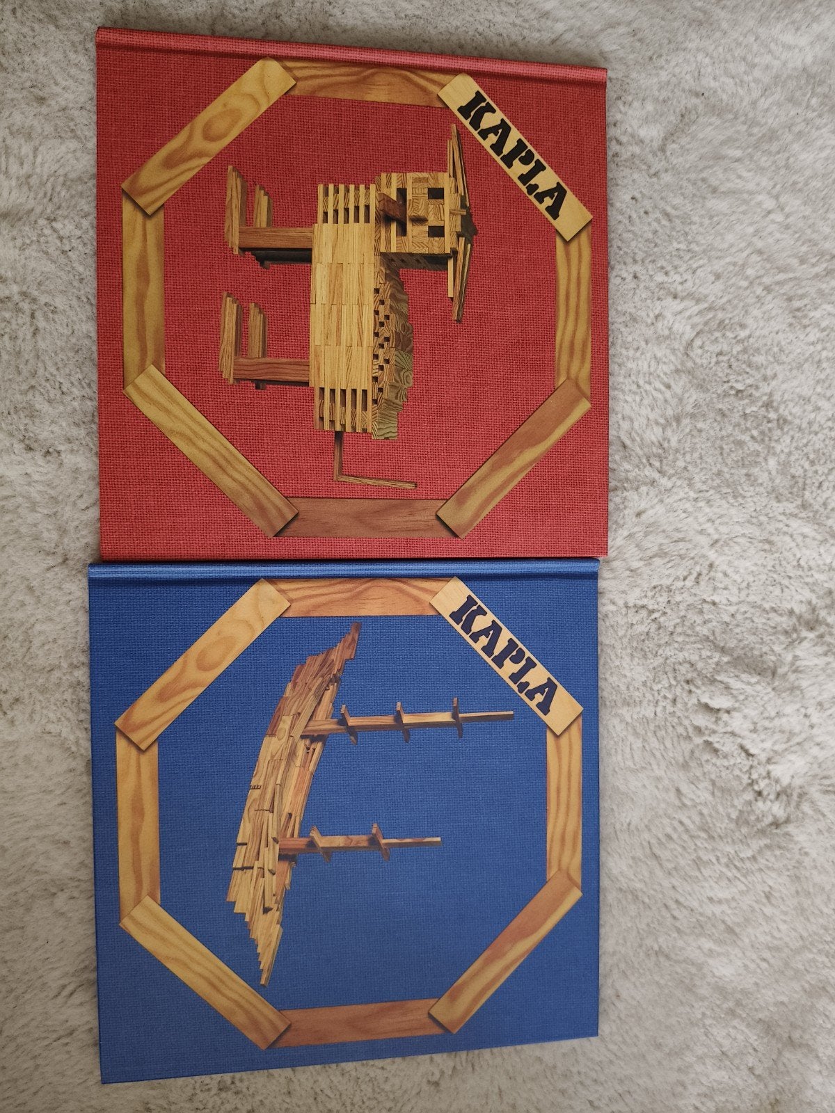 Kapla Bouwboeken - Rood en Blauw (2 stuks), Ophalen of Verzenden, Zo goed als nieuw, Overige merken