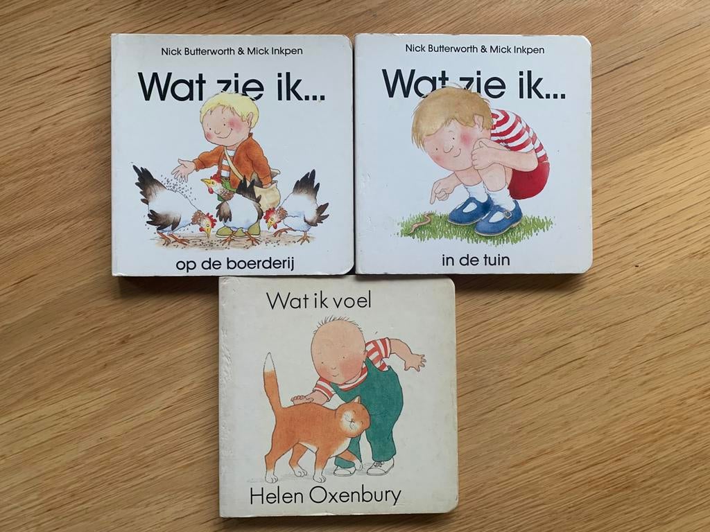 Karton boekjes Wat zie ik / Wat voel ik, Ophalen, Gelezen