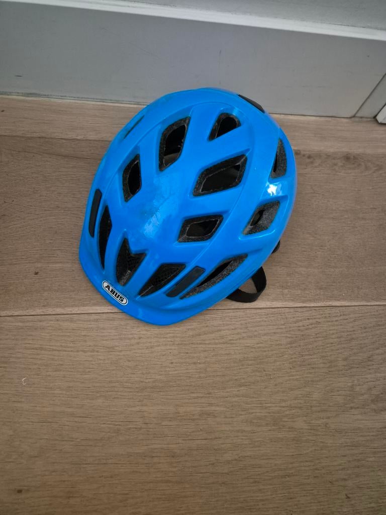 Abus Smooty 2.0 Fietshelm Kinderhelm Maat 50-55 Blauw, Ophalen of Verzenden, Zo goed als nieuw, Overige maten, Abus