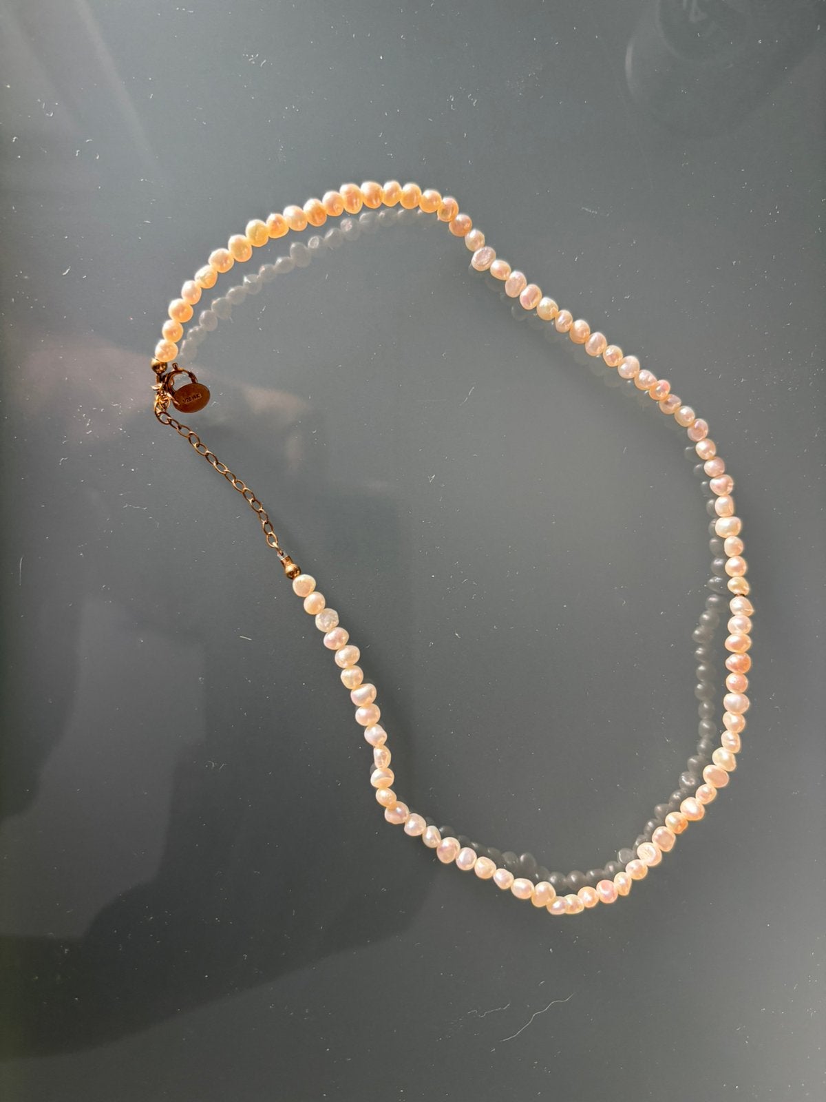 Baroque pearl necklace, Ophalen of Verzenden, Zo goed als nieuw, Zilver