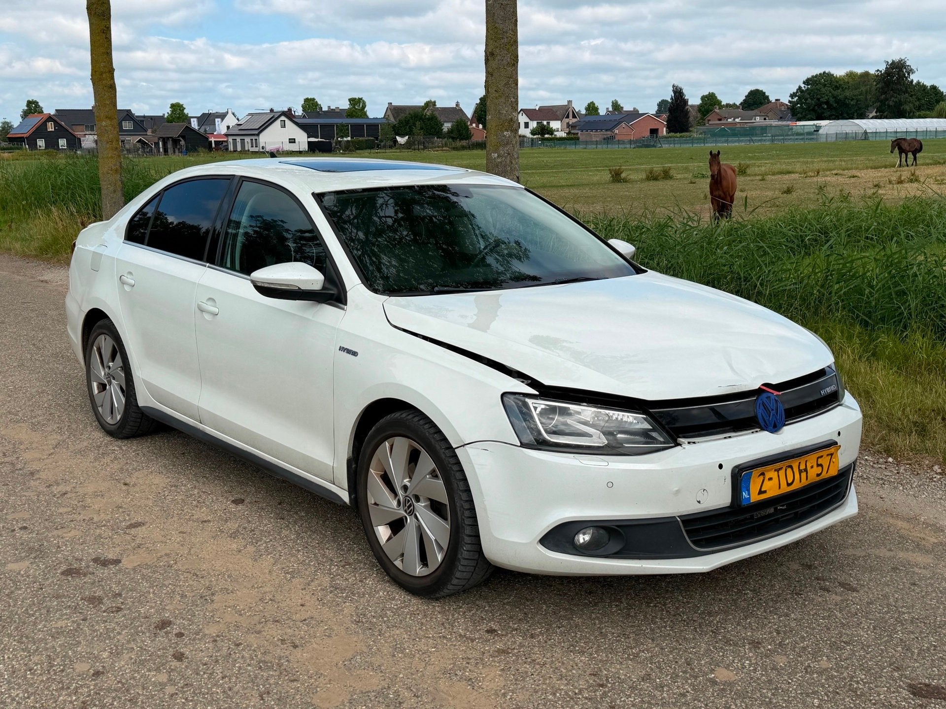 Volkswagen Jetta 1.4 TSI Hybrid Highline LICHTE SCHADE , Wel, Auto's, Volkswagen, Stof, Gebruikt, 4 cilinders, 150 pk