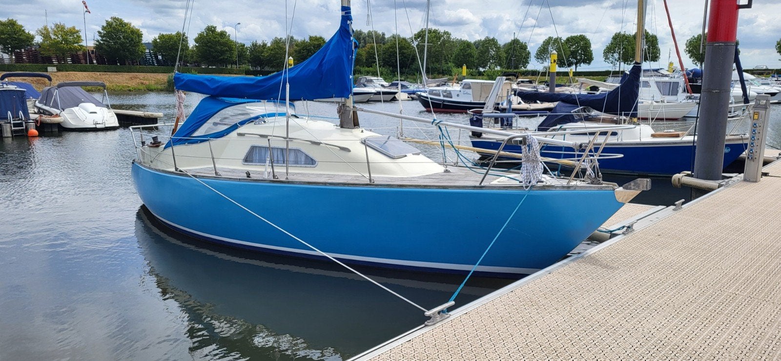 Kievit 820, geheel zeilklaar, goede conditie, Yanmar di, Watersport en Boten, 1.80 meter, Diesel, Ophalen of Verzenden, Klassieker