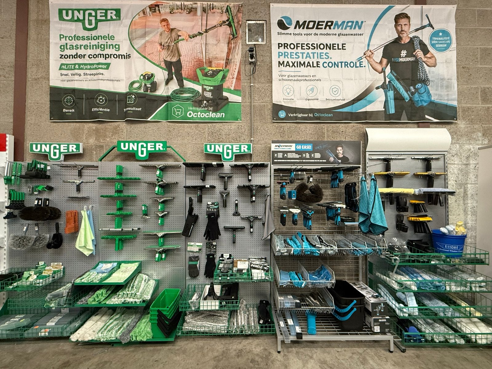 Glazenwassersshop & schoonmaakgroothandel. Unger, Moerman., Ophalen of Verzenden, Nieuw