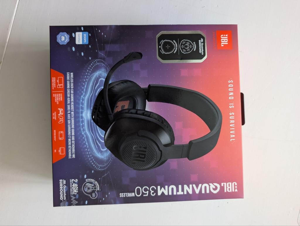 JBL Quantum 350 Wireless koptelefoon ONGEBRUIKT NIEUW INDOOS, Audio, Tv en Foto, Koptelefoons, Ophalen of Verzenden
