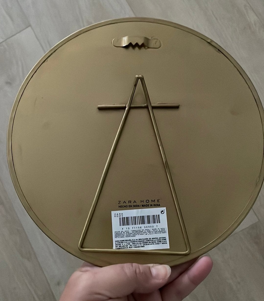 Spiegel zara home, Ophalen, Zo goed als nieuw, Wandklok