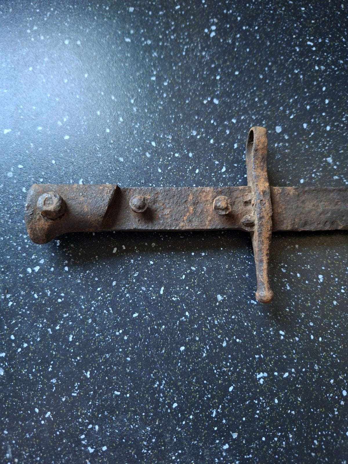 Ww1 wo1 Italiaanse bodemvondst bajonet Carcano, Ophalen of Verzenden, Overige gebieden, Mes of Dolk